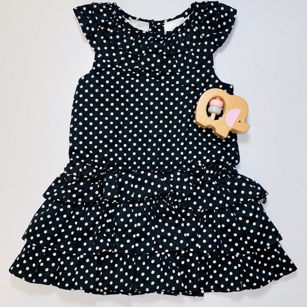 FAO black & white polka dot dress